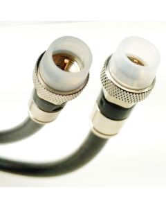 PHAT SATELLITE INTL | 150ft Indoor Outdoor RG-6 Coaxial Cable 3X SHIELDS WEATHER SEAL RG6 Connectors Broadband Internet Ham Radio OTA HD Antenna Coax Assembled in USA (150 feet, Black)